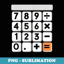 calculator easy halloween costume for math teacher - unique sublimation png download