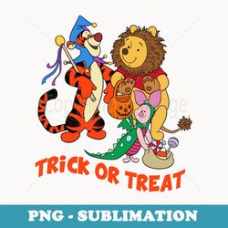 disney winnie the pooh halloween group shot trick or treat - sublimation digital download