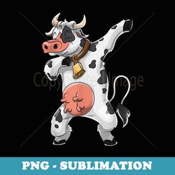 dabbing cow funny farmer farm boys girls dab dance - png sublimation digital download
