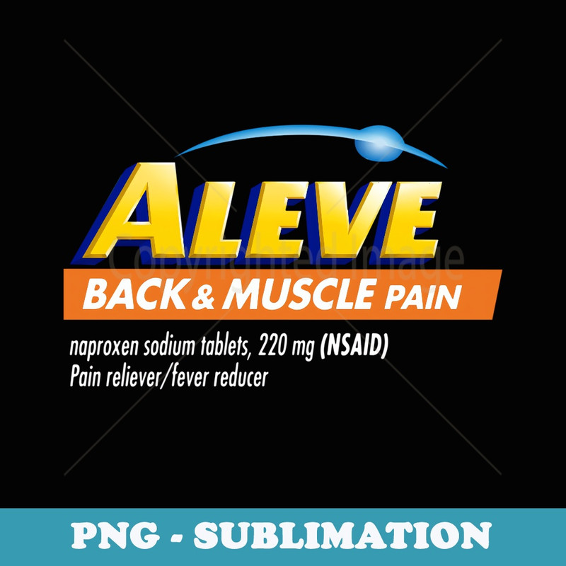 Aleve Back And Muscle Pain Nurse Pharmacy Halloween Costume - Aesthetic Sublimation Digital File