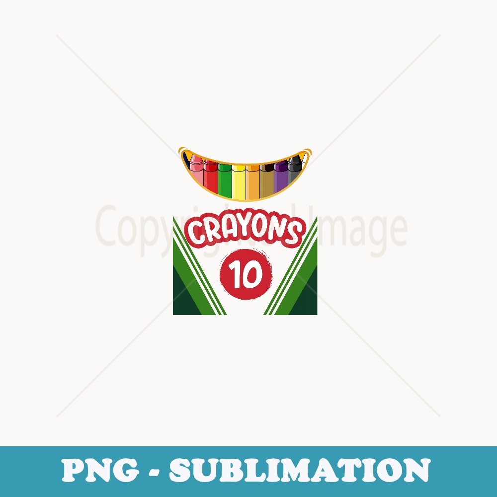 Crayon Box Fun Teacher Student Crayon Squad Halloween - Professional Sublimation Digital Download