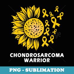 chondrosarcoma warrior sunflower with yellow ribbons - digital sublimation download file