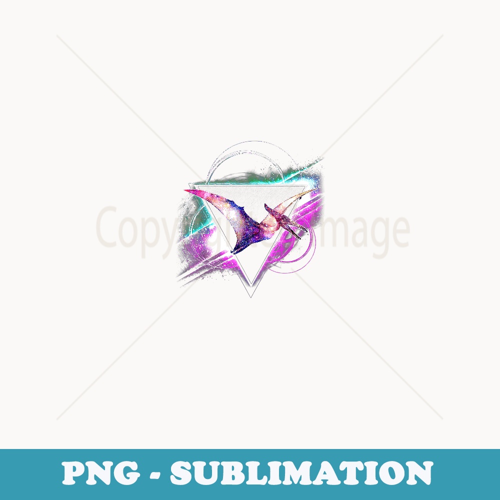 Aesthetic Galaxy Pterodactyl - Creative Sublimation PNG Download