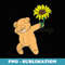 Dabbing Teddy Bear Sunflower Autism Awareness - Decorative Sublimation PNG File