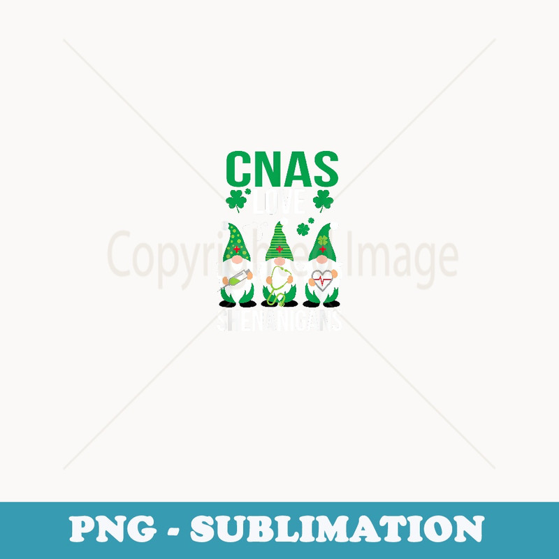 CNA St. Patrick's Day Certified Nursing Assistant Irish - Elegant Sublimation PNG Download