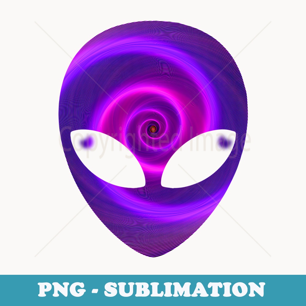 Alien Head -Alien Festival Rave - Digital Sublimation Download File
