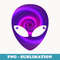 Alien Head -Alien Festival Rave - Digital Sublimation Download File