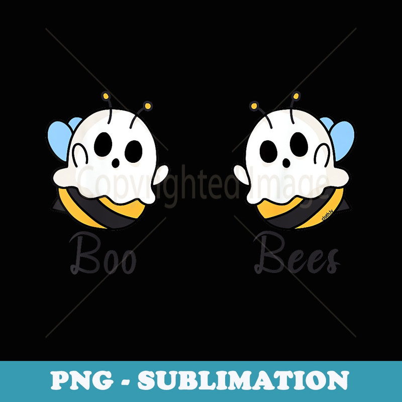 Boo Bees Funny Halloween Matching Ghost Costume - Elegant Sublimation PNG Download