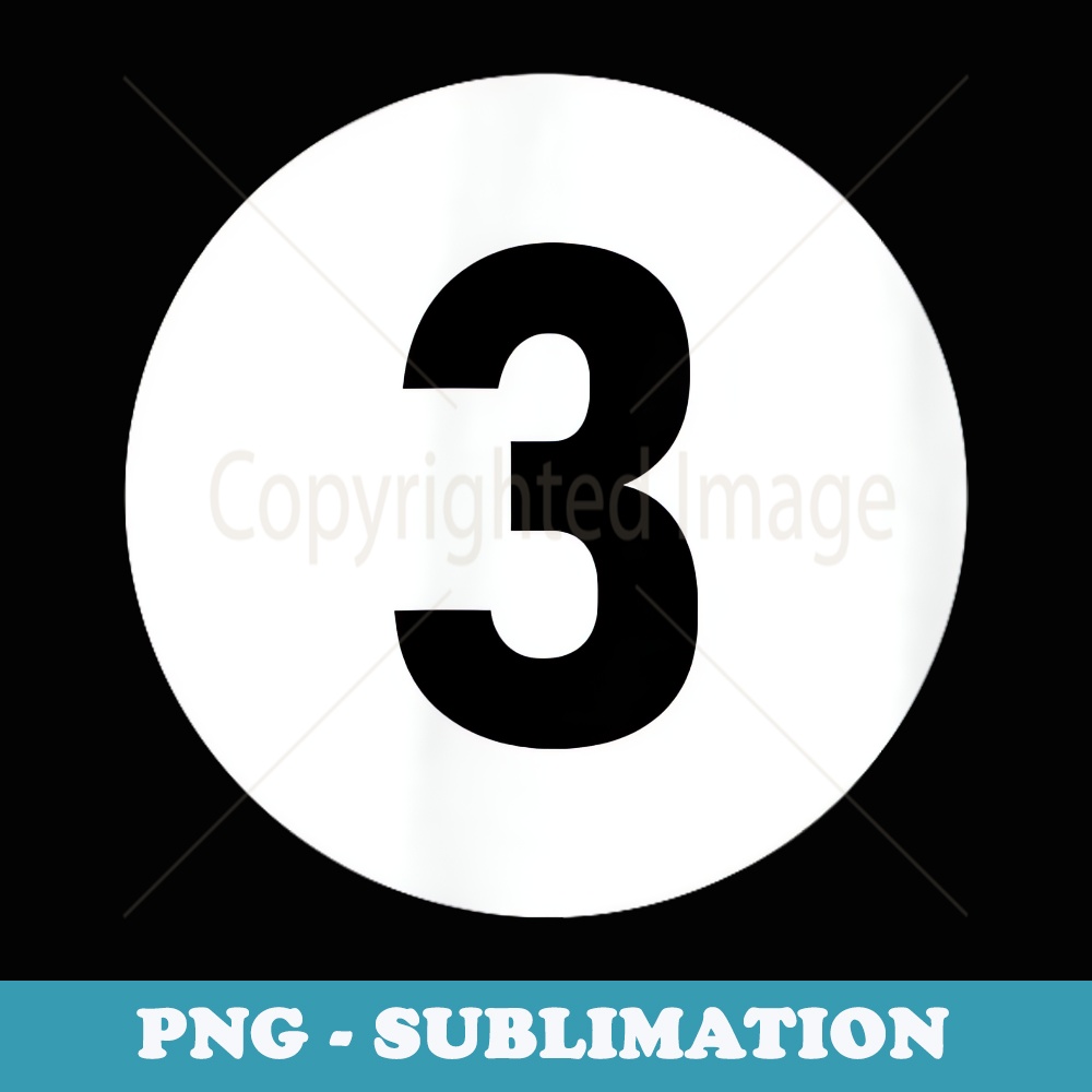 Pool Ball 3 Matching Billiards Easy Halloween Costume - Sublimation Digital Download