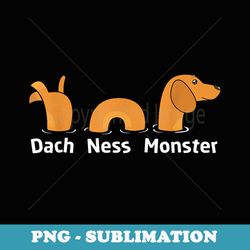funny loch ness monster dach dachshund - elegant sublimation png download