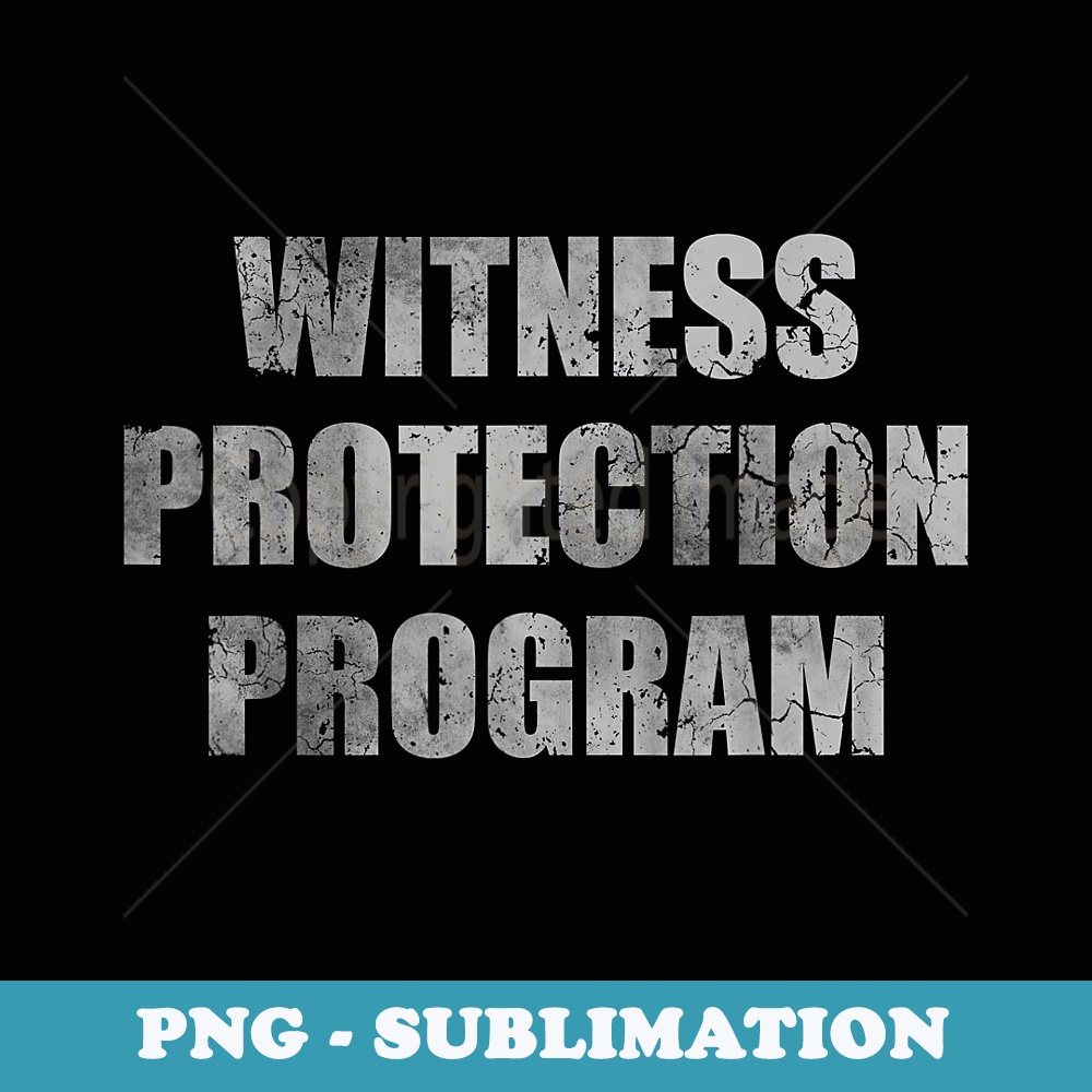 Witness Protection Program Costume Halloween Men - Creative Sublimation PNG Download