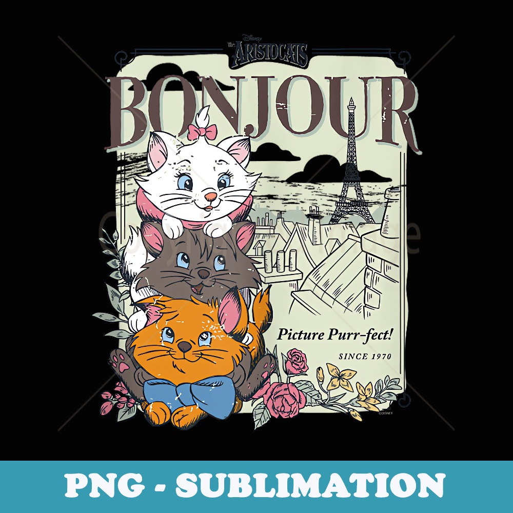 Disney The Aristocats Bonjour - Premium Sublimation Digital Download
