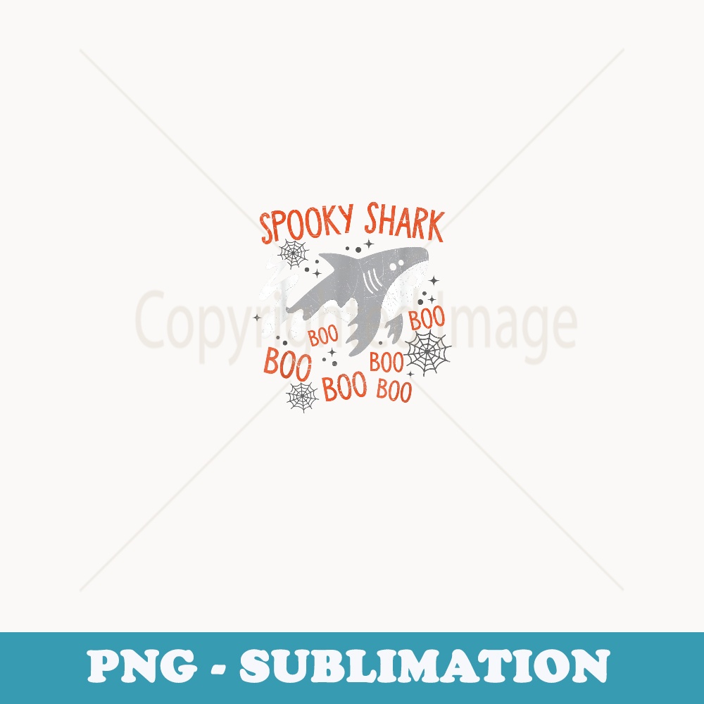 Spooky Shark Funny Halloween Shark Costume - Digital Sublimation Download File