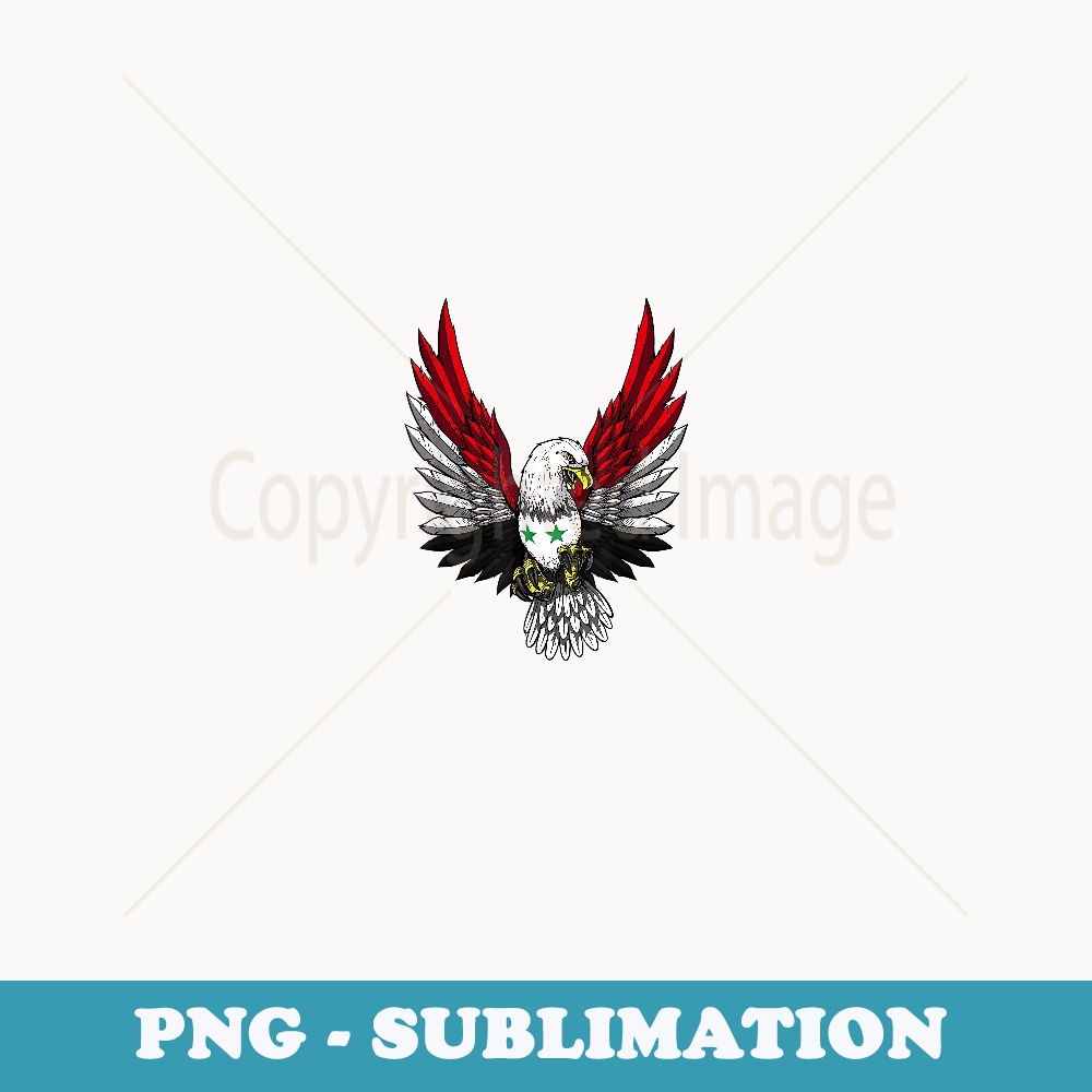 Syria Flag Syrian Flag Eagle - Decorative Sublimation PNG File