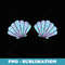 Mermaid Costume Seashell Bra Halloween Girls - Instant PNG Sublimation Download