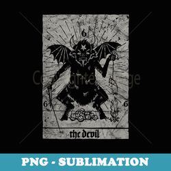 vintage occult baphomet - tarot card satanic horror