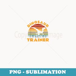 dinosaur trainer halloween costume retro sunset dino outline - unique sublimation png download