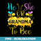 What Will It Bee He or She Grandma Gender Reveal - Instant PNG Sublimation Download