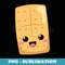 Kawaii Halloween Group Costume Party S'mores Graham Cracker - PNG Transparent Sublimation File