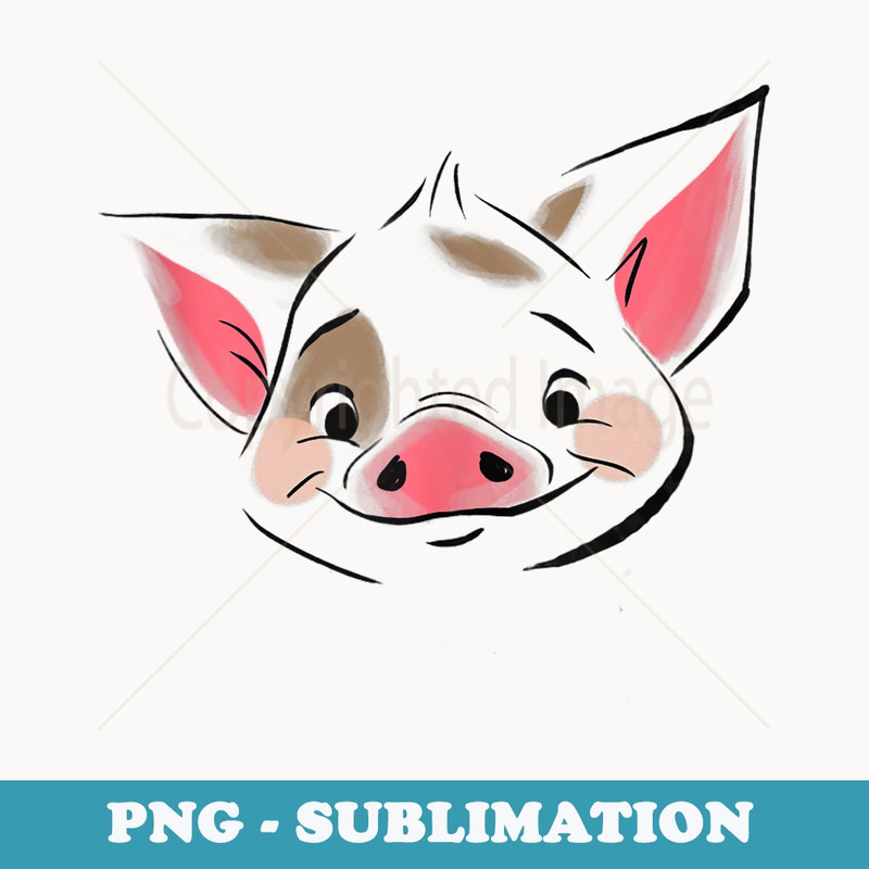 Disney Moana Pua Face - Artistic Sublimation Digital File