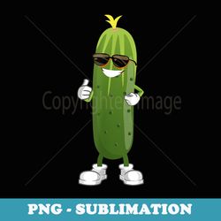 funny cucumber designs for dancing food love pickle - decorative sublimation png file