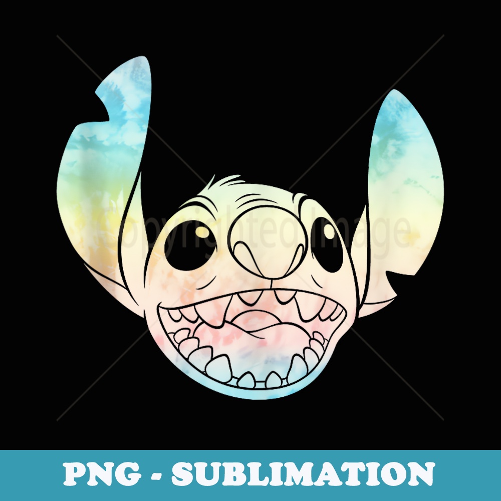 Disney Lilo and Stitch Tie Dye Face - Stylish Sublimation Digital Download
