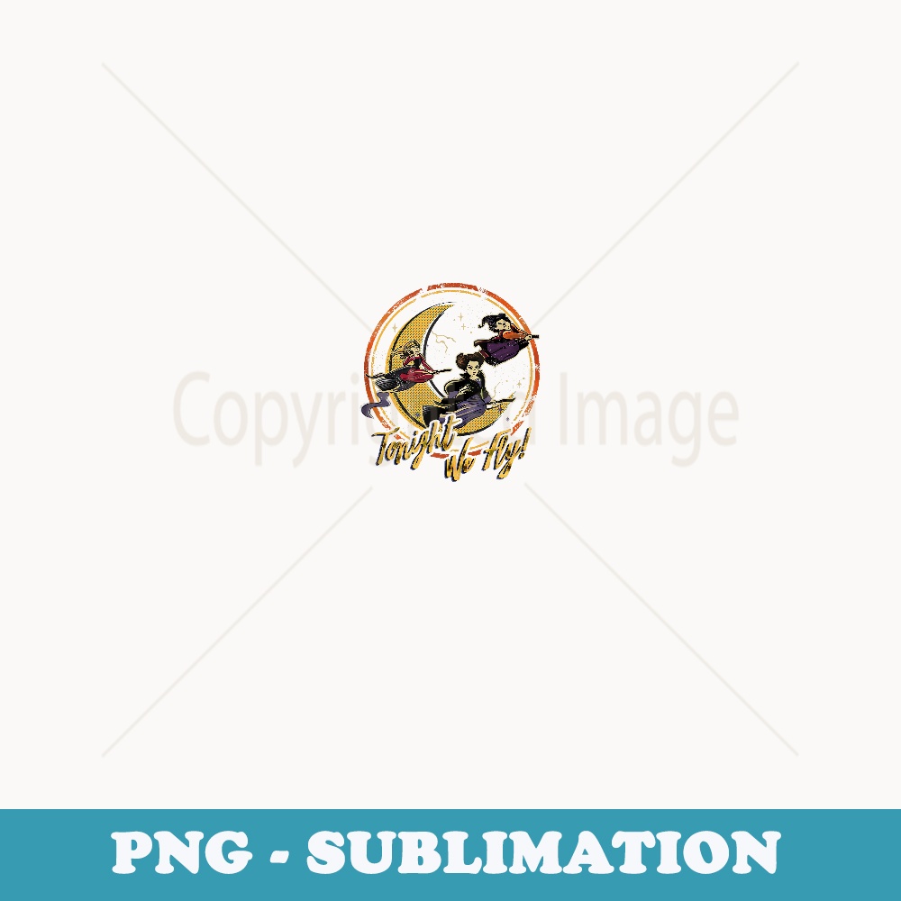 Disney Hocus Pocus Halloween Sanderson Sisters Fly! - PNG Sublimation Digital Download