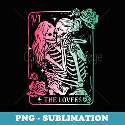 the lovers tarot card occult goth halloween gothic kissing - special edition sublimation png file