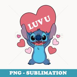 lilo and stitch - stitch luv u heart