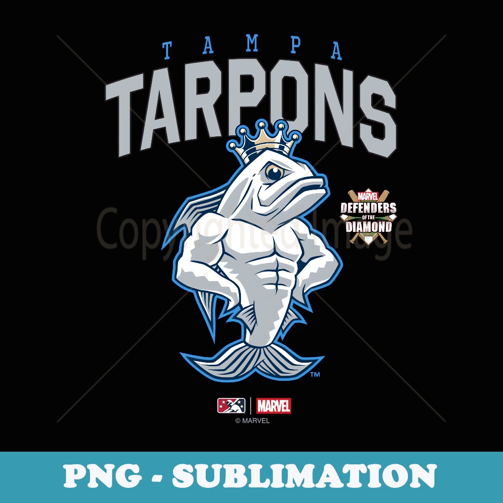 Marvel x MiLB Defenders Of The Diamond Tampa Tarpons Logo - Modern Sublimation PNG File