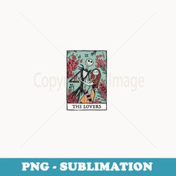 disney the nightmare before christmas the lovers tarot card - vintage sublimation png download