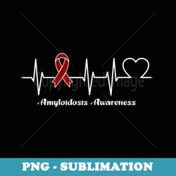 heartbeat amyloidosis warrior - special edition sublimation png file