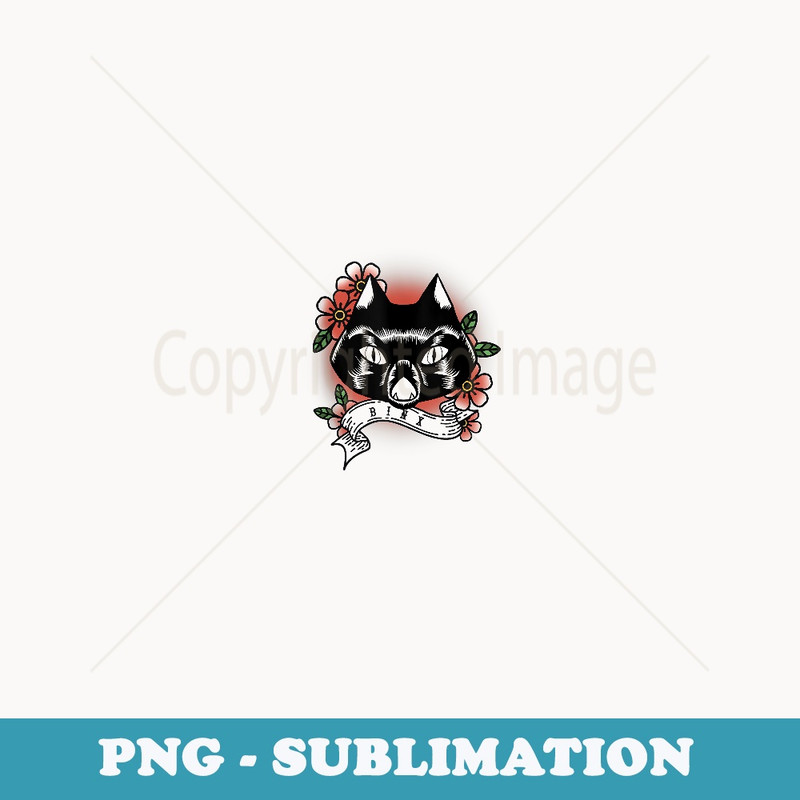 Disney Hocus Pocus Binx Tattoo - Vintage Sublimation PNG Download