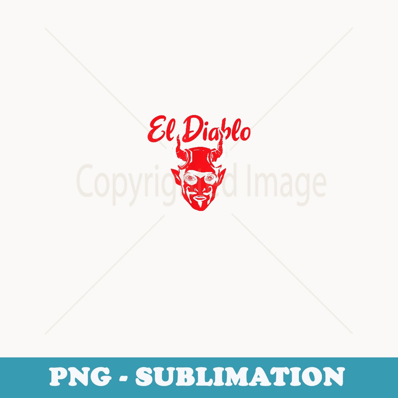 El Diablo Spanish Devil With Wings Spooky Halloween Lucifer - Sublimation Digital Download