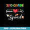 3rd Grade Squad Welcome Back To School Third Grade - Stylish Sublimation Digital Download