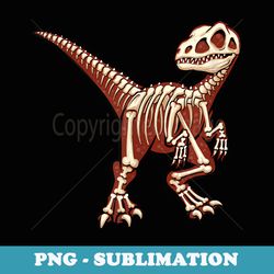 raptor bones velociraptor skeleton dinosaur dino - digital sublimation download file