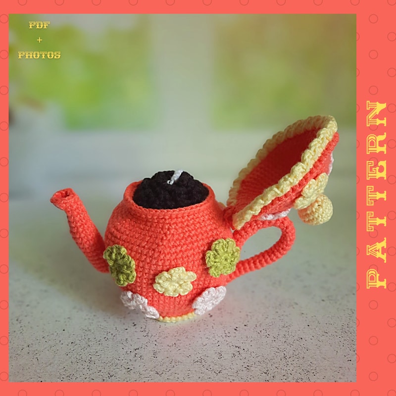 Amigurumi Teapot With TeaDoll Lil Teabag PDF Crochet Pattern In English 6