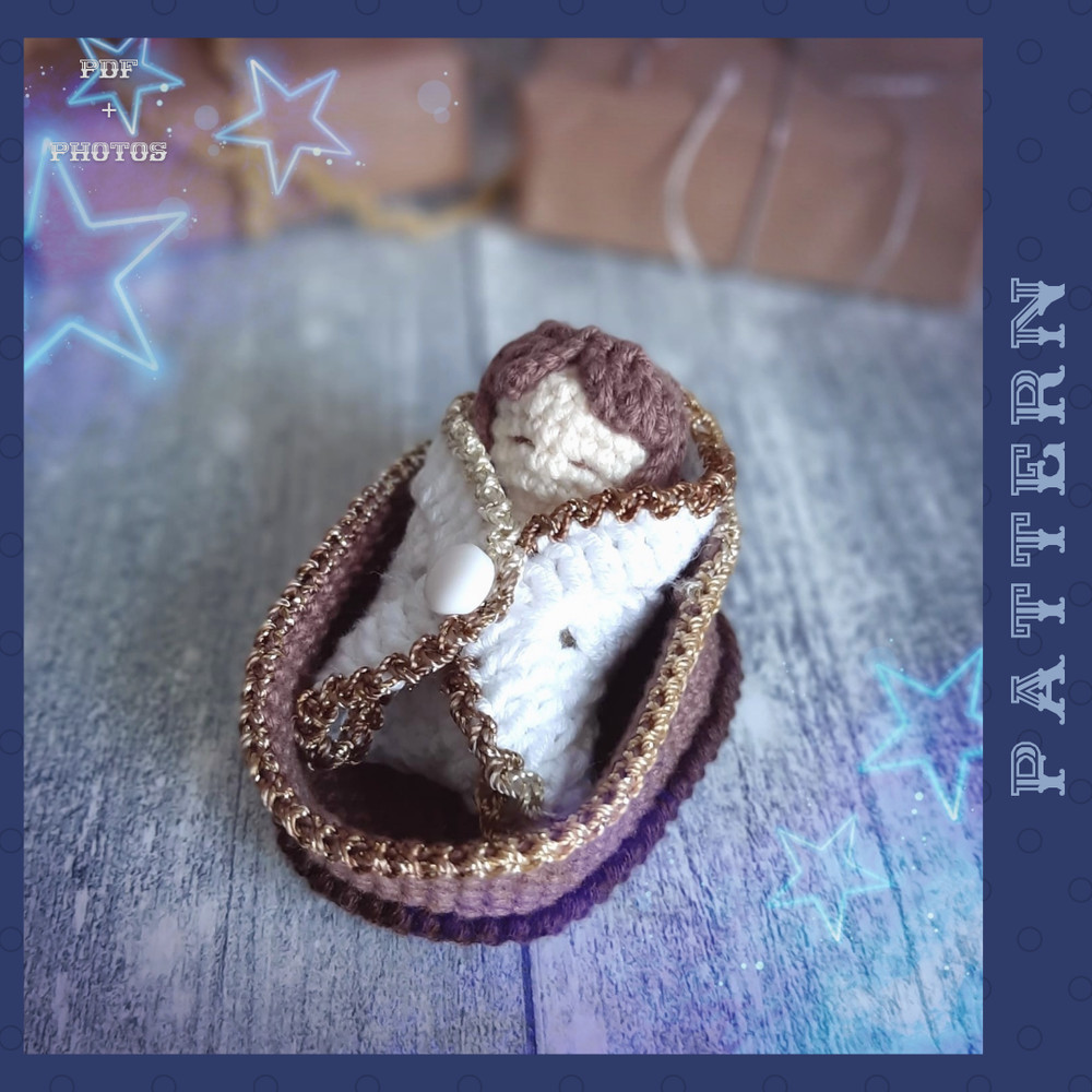 Crochet Nativity Scene Amigurumi Maria Jesus And Joseph Pattern Crochet Nativity Set PDF English Tutorial 7