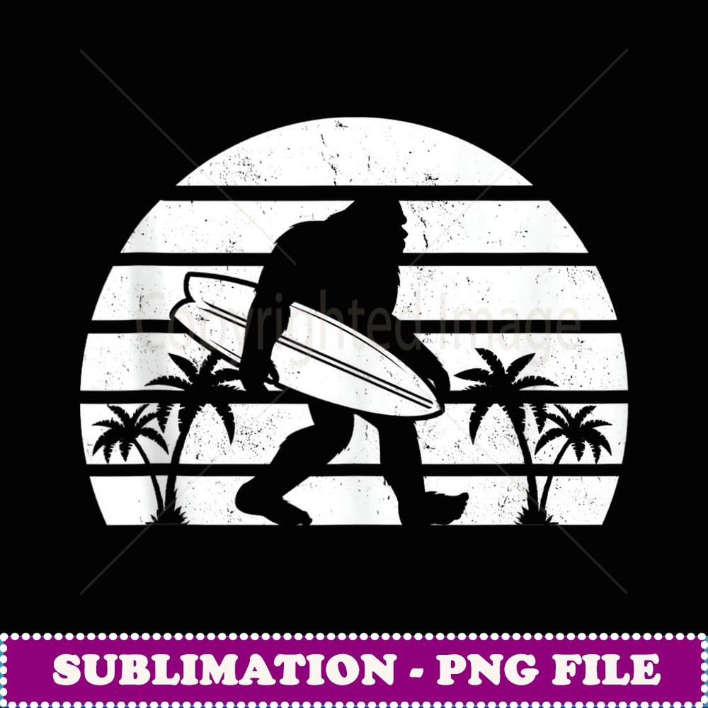 Surfing Surfer Surf Board Gif - Vintage Sublimation PNG Download