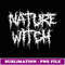 Nature Witch in Metal Band Logo Style - Premium Sublimation Digital Download