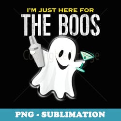 s i'm just here for the boos - halloween martini shaker