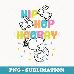 peanuts - easter snoopy rabbits hip hop hooray