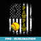 Softball Pawpaw American Flag Funny Vintage Softball Lovers - Sublimation Digital Download