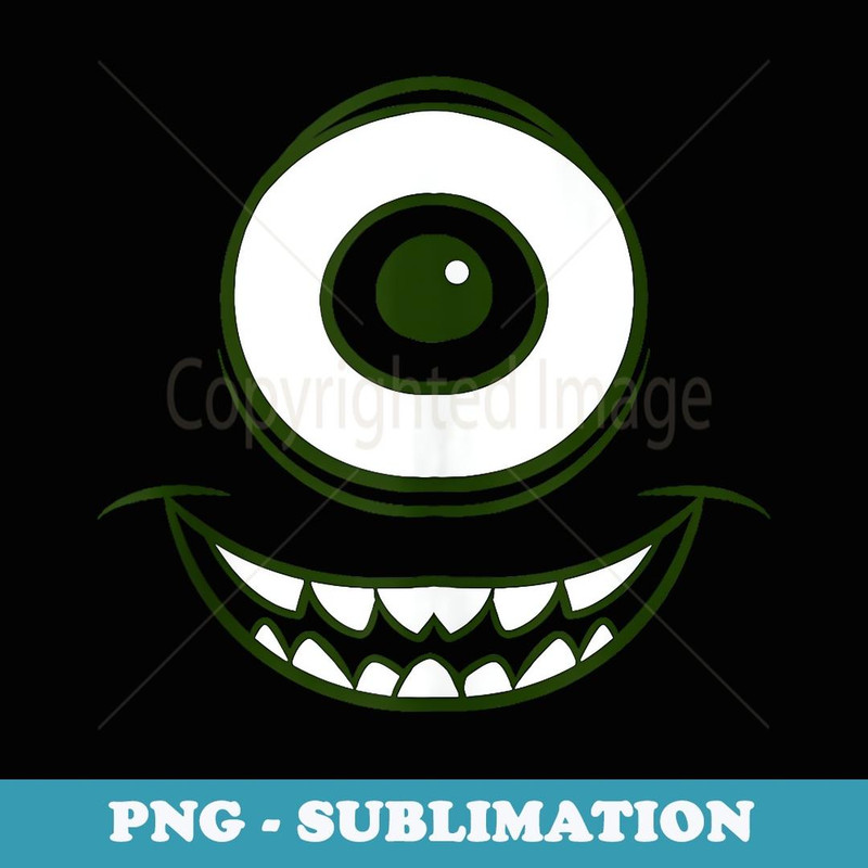 Disney Pixar Monsters Inc. Mike Wazowski Eye - Sublimation PNG File