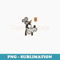 disney goofy orange outline portrait - exclusive sublimation digital file