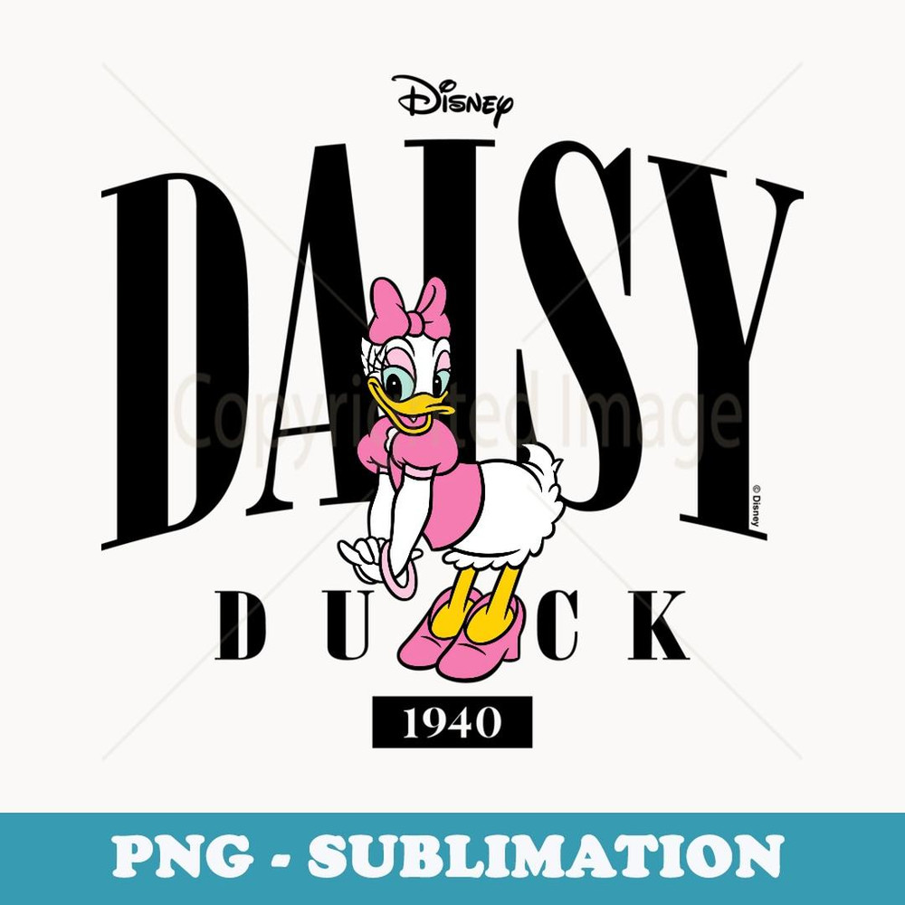 Daisy Duck - Collegiate 1940 - Unique Sublimation PNG Download