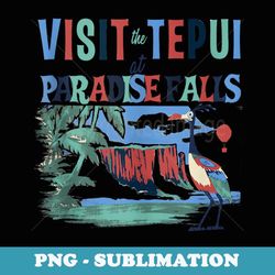 disney pixar up kevin visit paradise falls watercolor - vintage sublimation png download