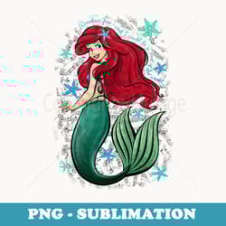 disney the little mermaid ariel's song music notes - vintage sublimation png download