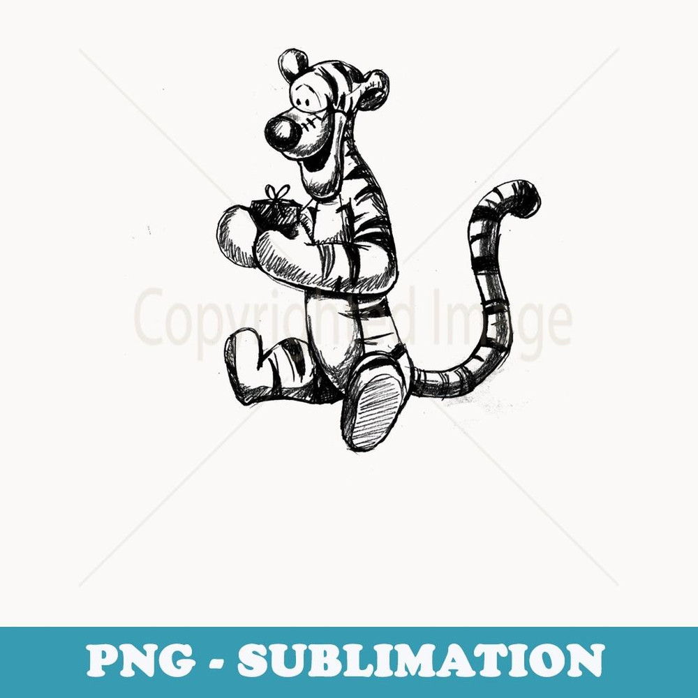 Winnie the Pooh - Tigger Sketch - Instant Sublimation Digital Download