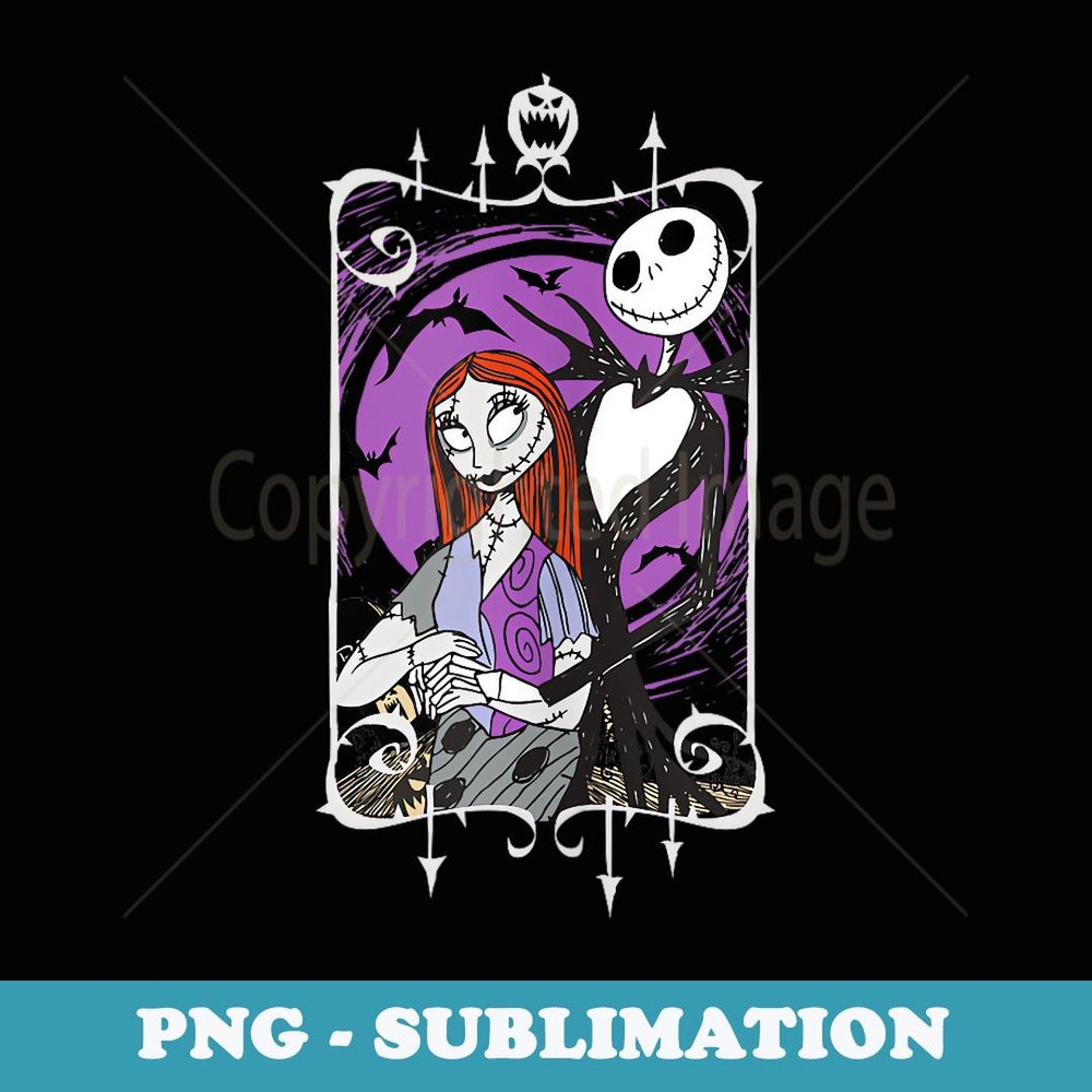 The Nightmare Before Christmas - Jack Skeleton Full Moon - Unique Sublimation PNG Download